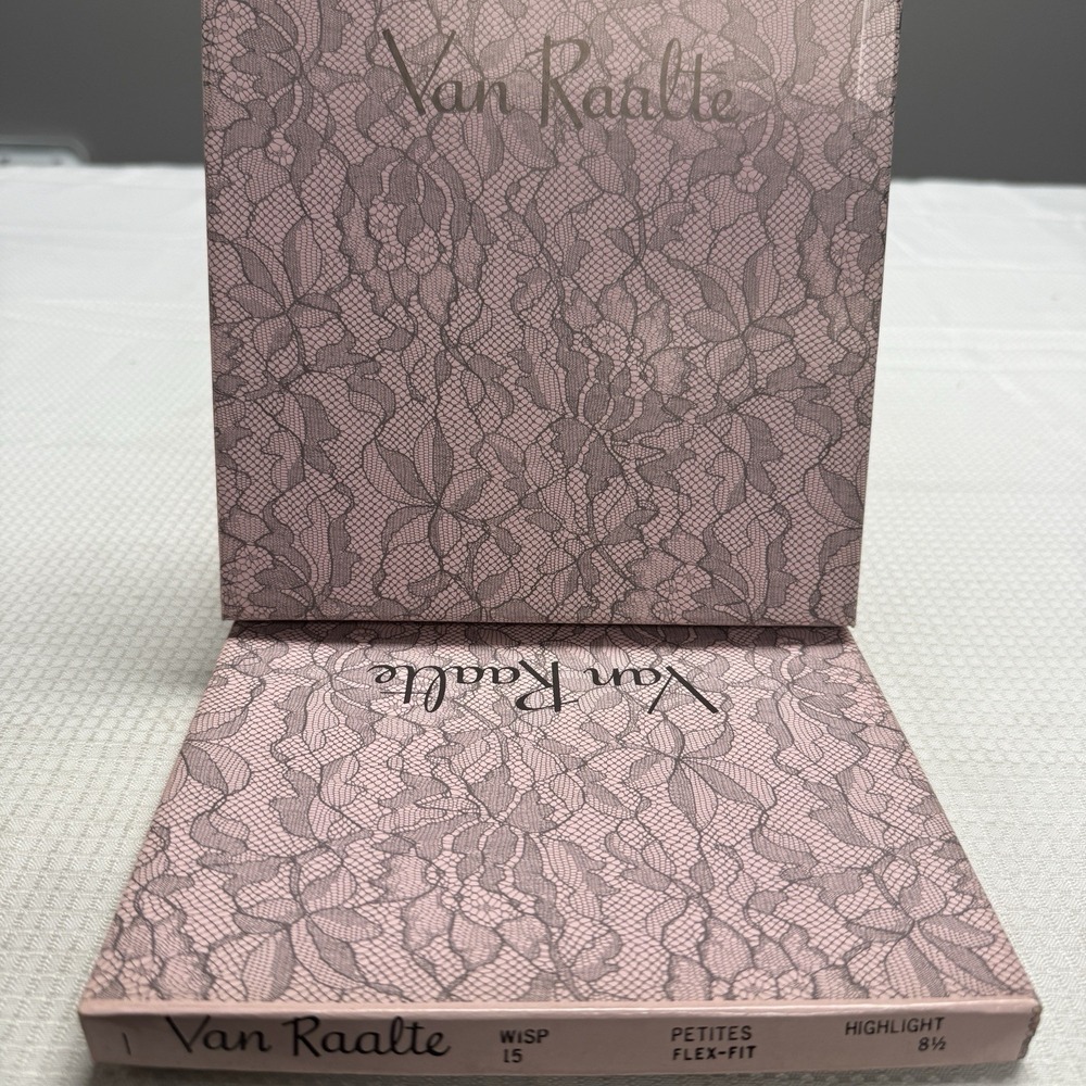 6 Vtg 50s Van Raalte Wisp 15 Highlight 8.5P Nylon Stockings Seams New 2 Boxes
